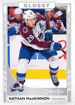 2023-24 Upper Deck - O-Pee-Chee Glossy #R-36 Nathan MacKinnon Front