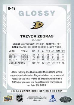 2023-24 Upper Deck - O-Pee-Chee Glossy #R-49 Trevor Zegras Back