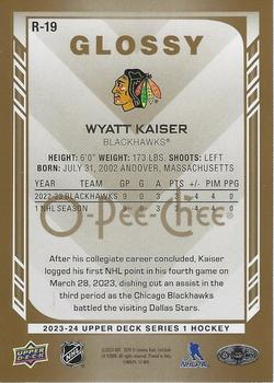 2023-24 Upper Deck - O-Pee-Chee Glossy Gold #R-19 Wyatt Kaiser Back