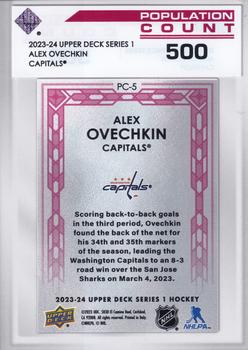 2023-24 Upper Deck - Population Count 500 #PC-5 Alex Ovechkin Back