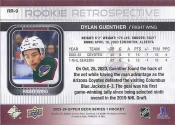 2023-24 Upper Deck - Rookie Retrospective #RR-9 Dylan Guenther Back
