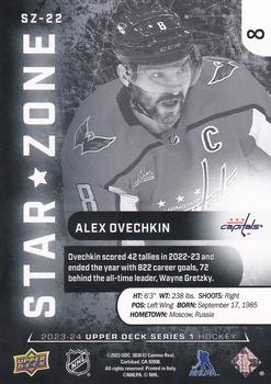2023-24 Upper Deck - Star Zone #SZ-22 Alex Ovechkin Back