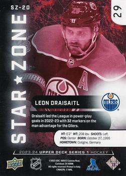2023-24 Upper Deck - Star Zone Red #SZ-20 Leon Draisaitl Back