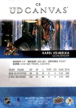 2023-24 Upper Deck - UD Canvas #C5 Karel Vejmelka Back