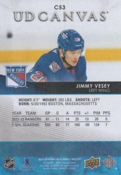 2023-24 Upper Deck - UD Canvas #C53 Jimmy Vesey Back