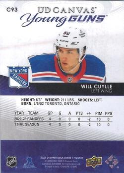 2023-24 Upper Deck - UD Canvas #C93 Will Cuylle Back