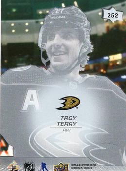 2023-24 Upper Deck - Clear Cut #252 Troy Terry Back