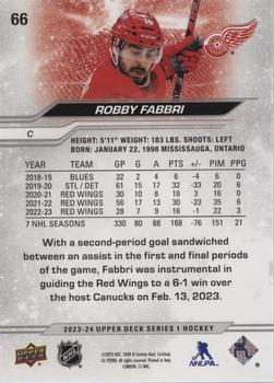 2023-24 Upper Deck - UD Exclusives #66 Robby Fabbri Back