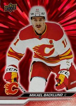 2023-24 Upper Deck - Outburst Red #27 Mikael Backlund Front