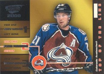 1999-00 Pacific Revolution - Top of the Line Sample #12 Peter Forsberg Front