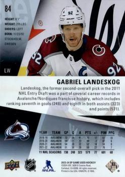 2023-24 SP Game Used #84 Gabriel Landeskog Back