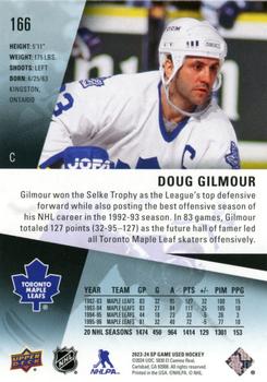 2023-24 SP Game Used #166 Doug Gilmour Back