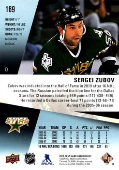 2023-24 SP Game Used #169 Sergei Zubov Back