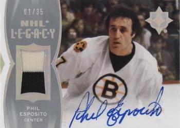 2021-22 Upper Deck Ultimate Collection - 2020-21 Upper Deck Ultimate Collection Update: NHL Legacy Autographs #LA-PE Phil Esposito Front
