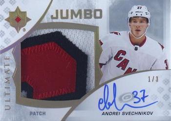 2021-22 Upper Deck Ultimate Collection - 2020-21 Upper Deck Ultimate Collection Update: Jumbo Patch #46 Andrei Svechnikov Front