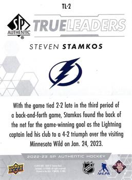 2022-23 SP Authentic - True Leaders #TL-2 Steven Stamkos Back