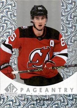 2022-23 SP Authentic - Pageantry #P-18 Jack Hughes Front