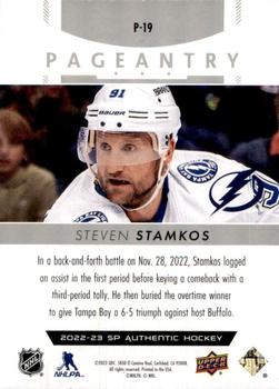 2022-23 SP Authentic - Pageantry #P-19 Steven Stamkos Back