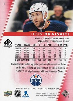 2022-23 SP Authentic - Limited Red #1 Leon Draisaitl Back