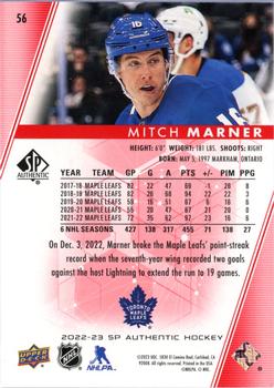 2022-23 SP Authentic - Limited Red #56 Mitch Marner Back