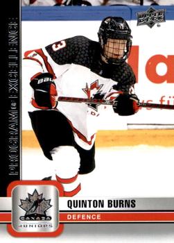 2023 Upper Deck Team Canada Juniors #111 Quinton Burns Front