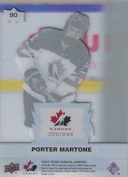 2023 Upper Deck Team Canada Juniors - Clear Cut #90 Porter Martone Back