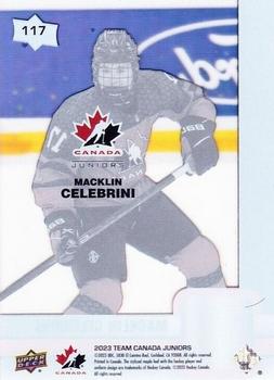 2023 Upper Deck Team Canada Juniors - Clear Cut #117 Macklin Celebrini Back