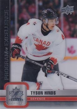 2023 Upper Deck Team Canada Juniors - Clear Cut #131 Tyson Hinds Front