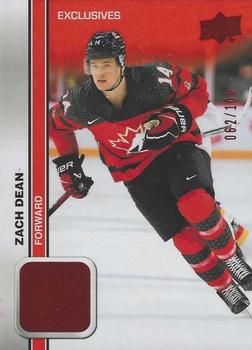 2023 Upper Deck Team Canada Juniors - Exclusives #7 Zach Dean Front
