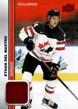 2023 Upper Deck Team Canada Juniors - Exclusives #11 Ethan Del Mastro Front