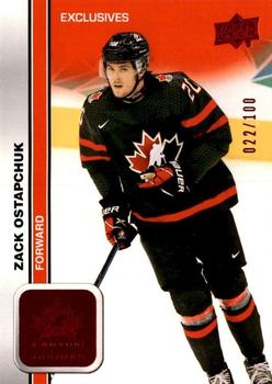 2023 Upper Deck Team Canada Juniors - Exclusives #17 Zack Ostapchuk Front