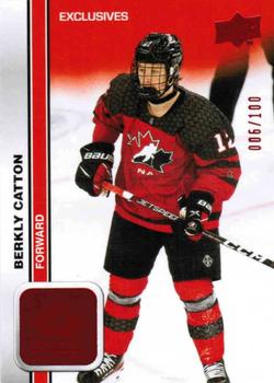 2023 Upper Deck Team Canada Juniors - Exclusives #23 Berkly Catton Front