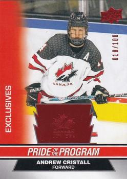 2023 Upper Deck Team Canada Juniors - Exclusives #89 Andrew Cristall Front