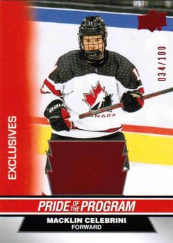2023 Upper Deck Team Canada Juniors - Exclusives #97 Macklin Celebrini Front