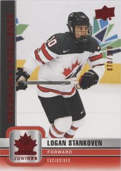 2023 Upper Deck Team Canada Juniors - Exclusives #114 Logan Stankoven Front