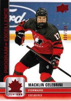 2023 Upper Deck Team Canada Juniors - Exclusives #117 Macklin Celebrini Front