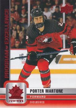 2023 Upper Deck Team Canada Juniors - Exclusives #144 Porter Martone Front