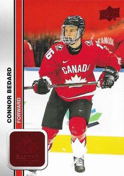2023 Upper Deck Team Canada Juniors - Red Foil #8 Connor Bedard Front