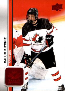 2023 Upper Deck Team Canada Juniors - Red Foil #28 Calum Ritchie Front