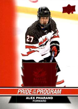 2023 Upper Deck Team Canada Juniors - Red Foil #85 Alex Pharand Front