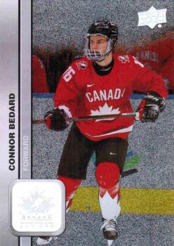 2023 Upper Deck Team Canada Juniors - Patterned Foilboard #8 Connor Bedard Front