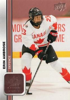 2023 Upper Deck Team Canada Juniors - Rose Gold #48 Erin Ambrose Front