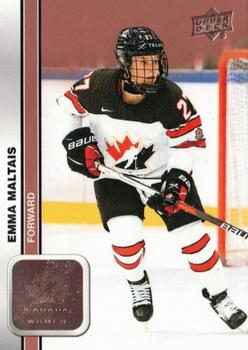 2023 Upper Deck Team Canada Juniors - Rose Gold #58 Emma Maltais Front