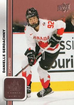 2023 Upper Deck Team Canada Juniors - Rose Gold #63 Danielle Serdachny Front