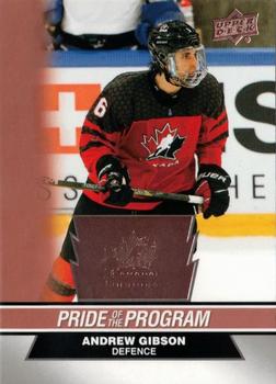 2023 Upper Deck Team Canada Juniors - Rose Gold #88 Andrew Gibson Front
