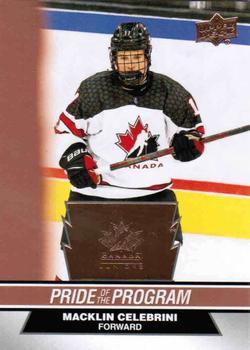 2023 Upper Deck Team Canada Juniors - Rose Gold #97 Macklin Celebrini Front