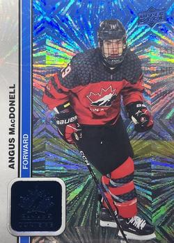 2023 Upper Deck Team Canada Juniors - Blue Patterned Foilboard #27 Angus MacDonell Front