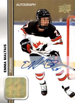 2023 Upper Deck Team Canada Juniors - Base Signatures #58 Emma Maltais Front