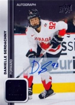 2023 Upper Deck Team Canada Juniors - Base Signatures - Black #63 Danielle Serdachny Front