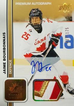 2023 Upper Deck Team Canada Juniors - Autograph Patch #49 Jaime Bourbonnais Front